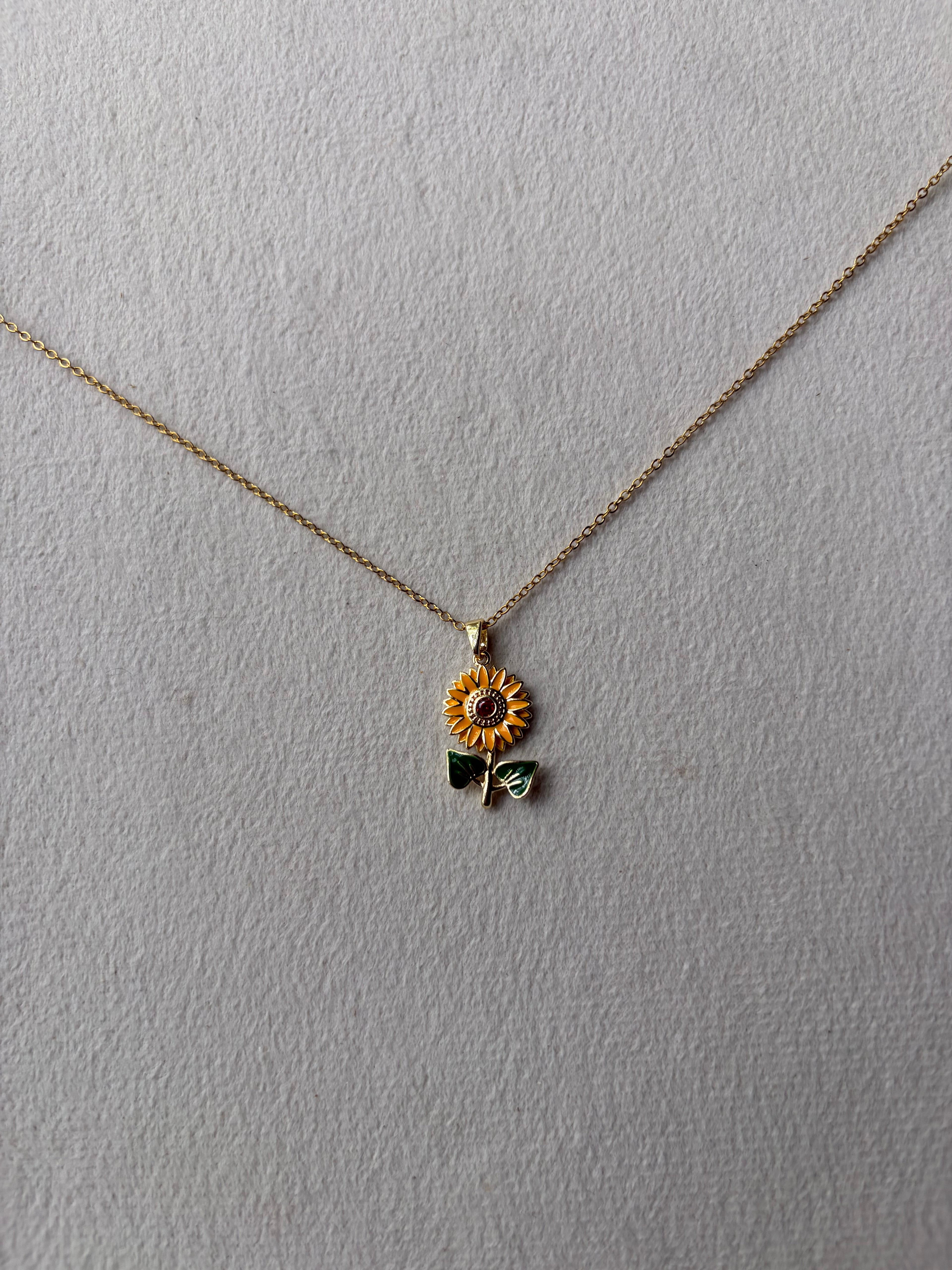 Sunflower Pendant Neckchain