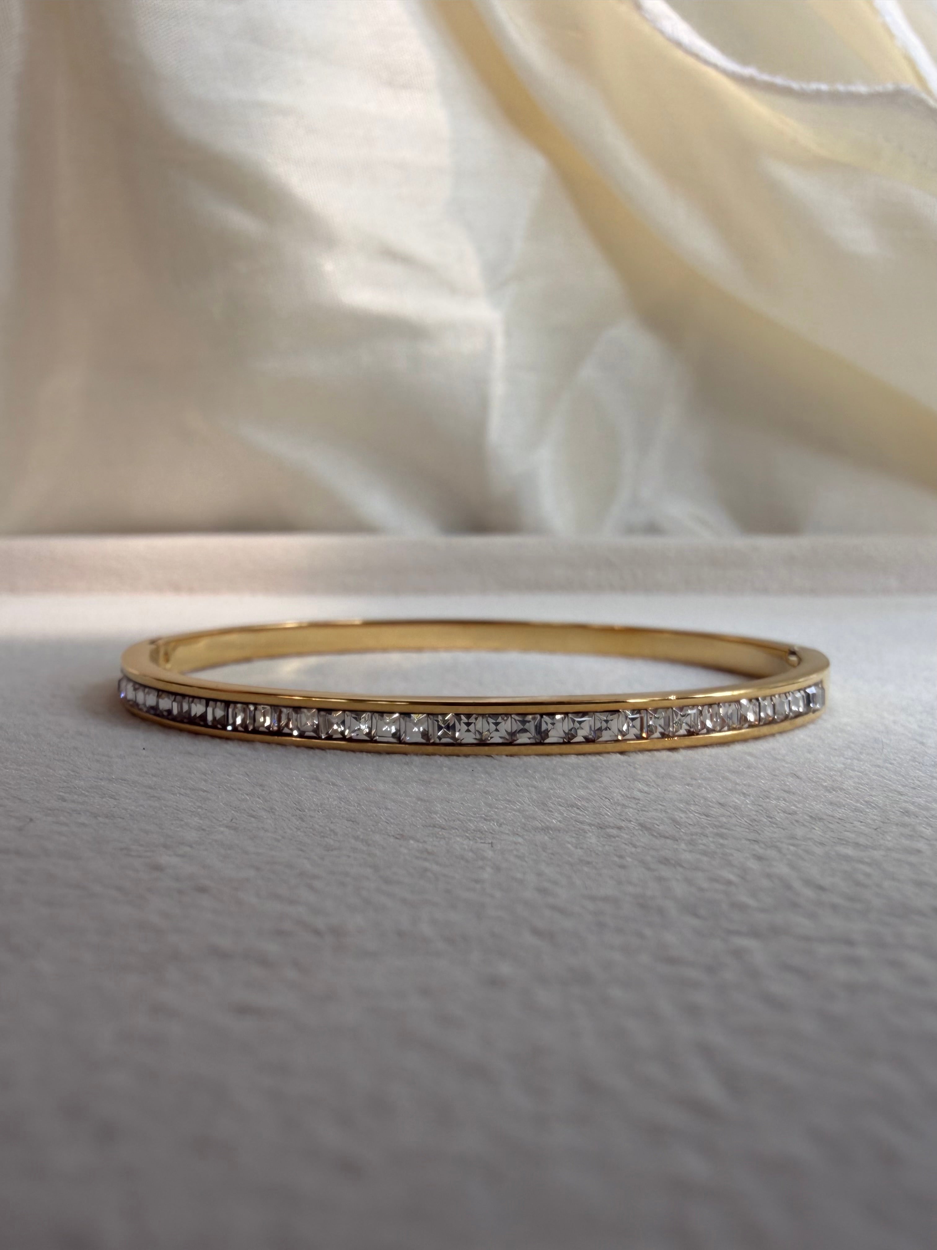Embellished White stone bracelet