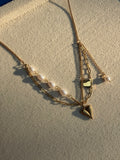 Pearl & Heart Double Layer Necklace