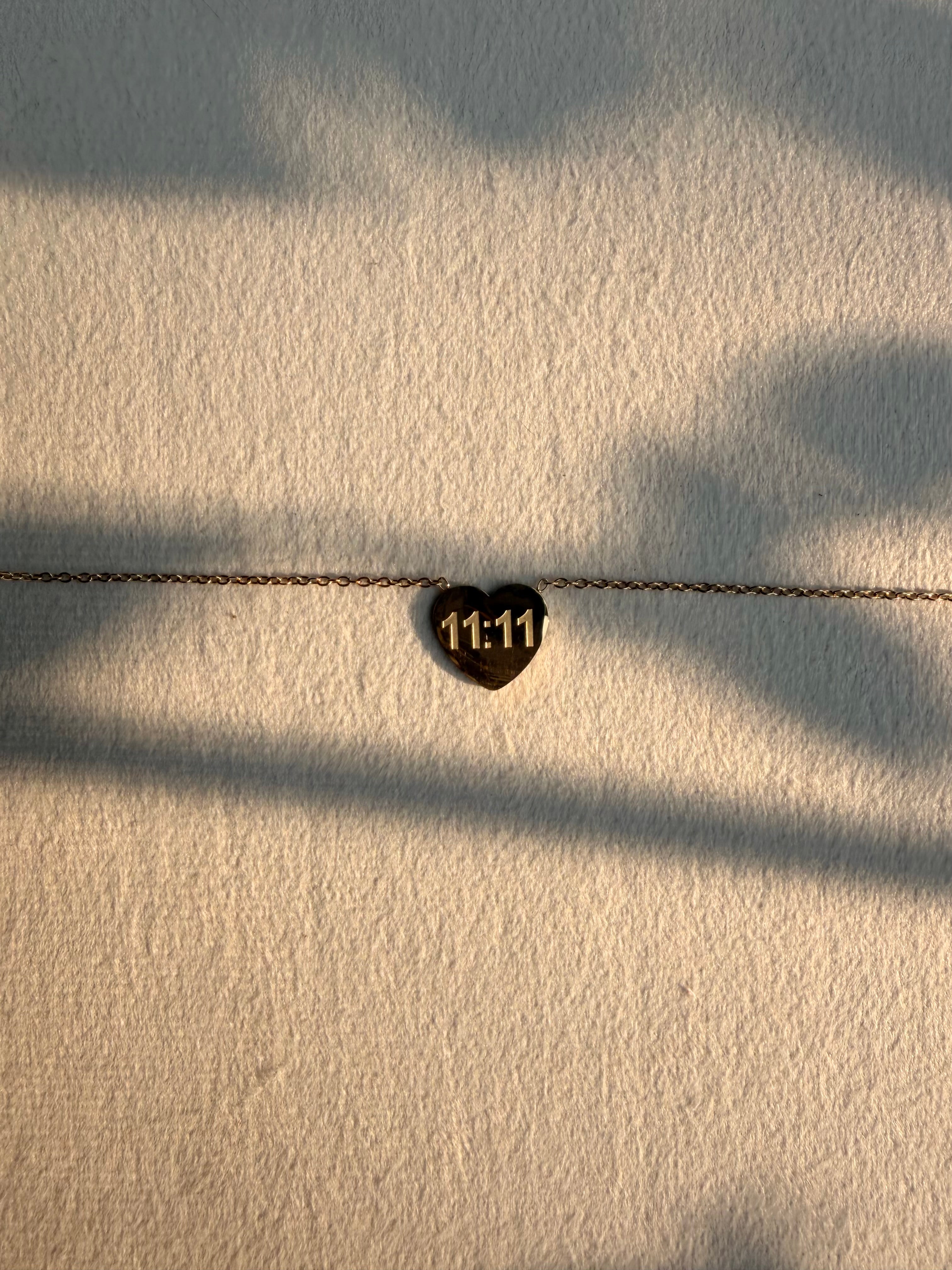 Angel Number Heart Neckchain