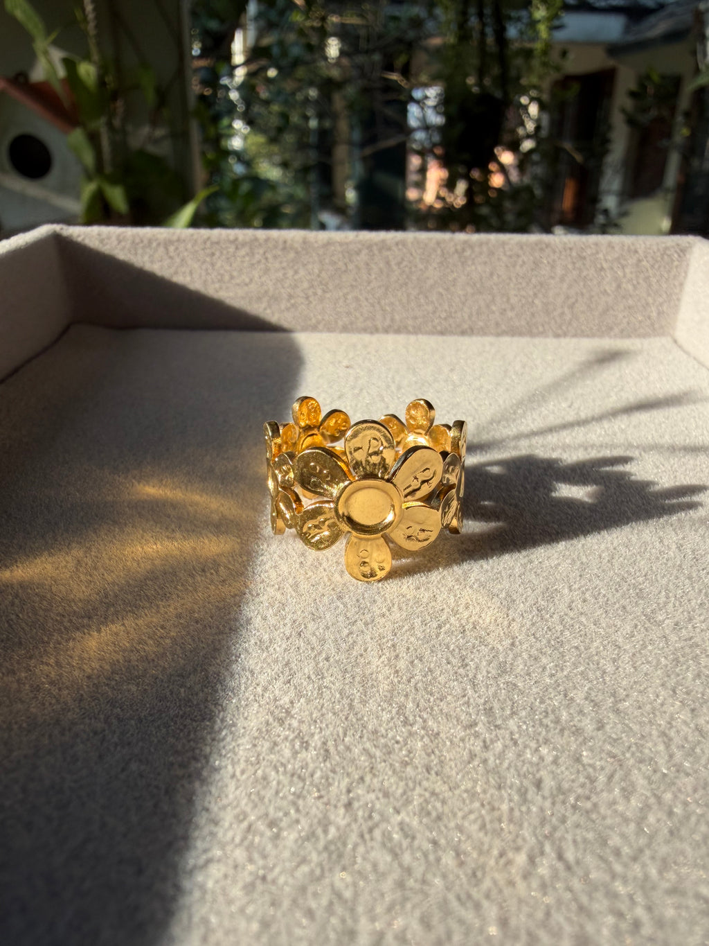 Flower Adjustable Ring
