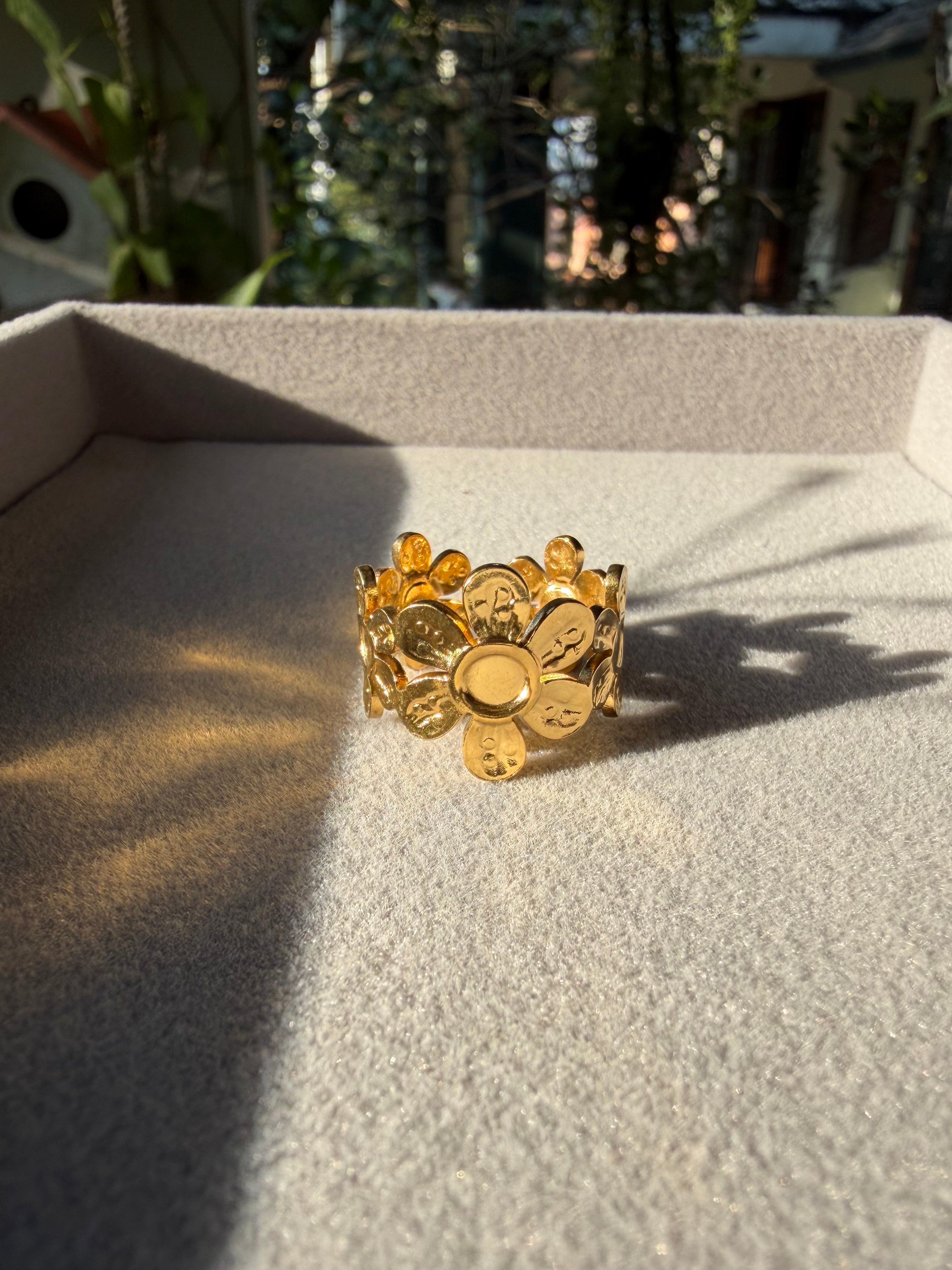 Flower Adjustable Ring