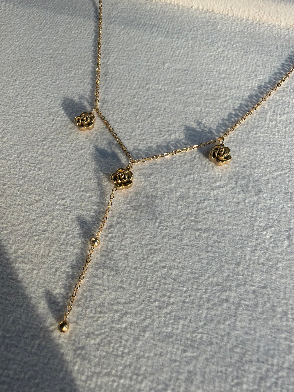 Rose Lariat Y-Necklace