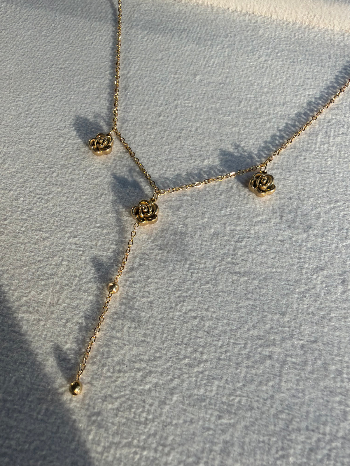Rose Lariat Y-Necklace
