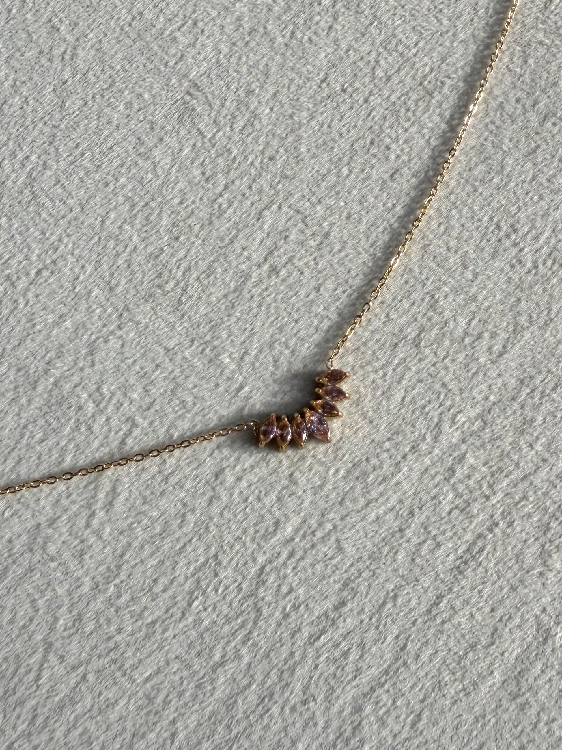 Marquise Crystal Arc Neckchain