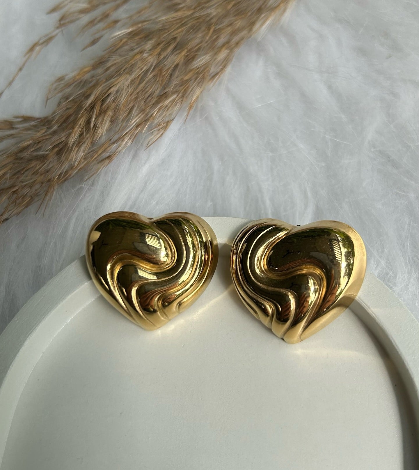 Swirl Heart Earring