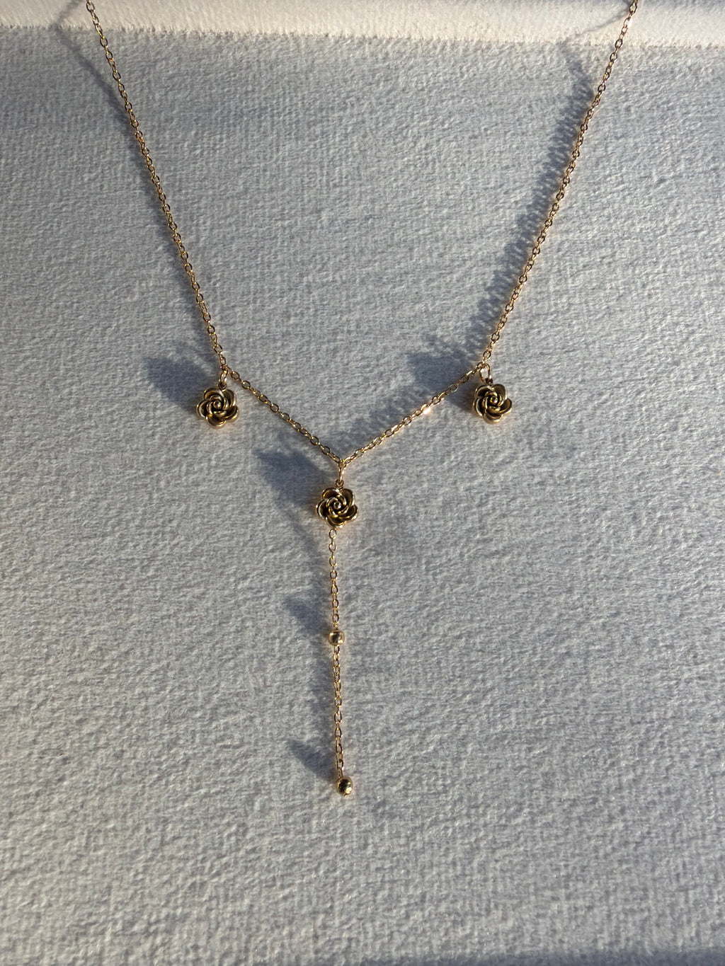 Rose Lariat Y-Necklace