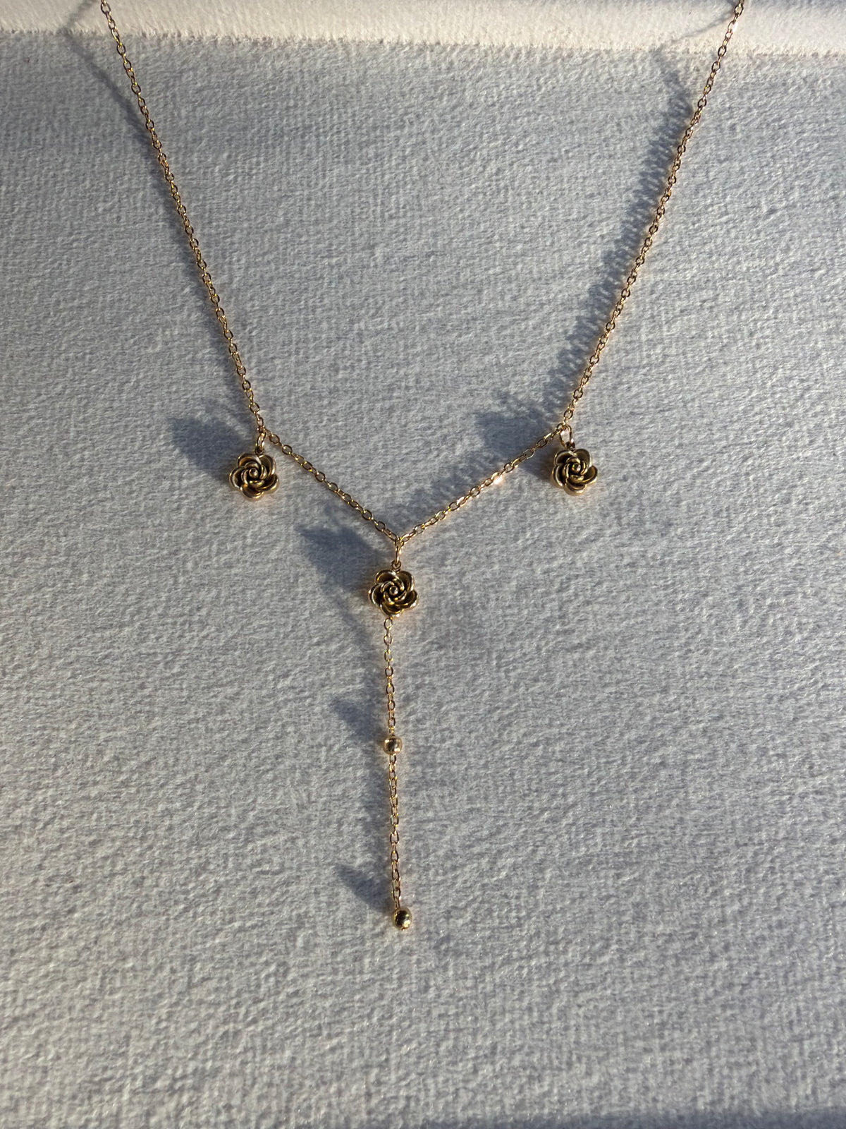 Rose Lariat Y-Necklace