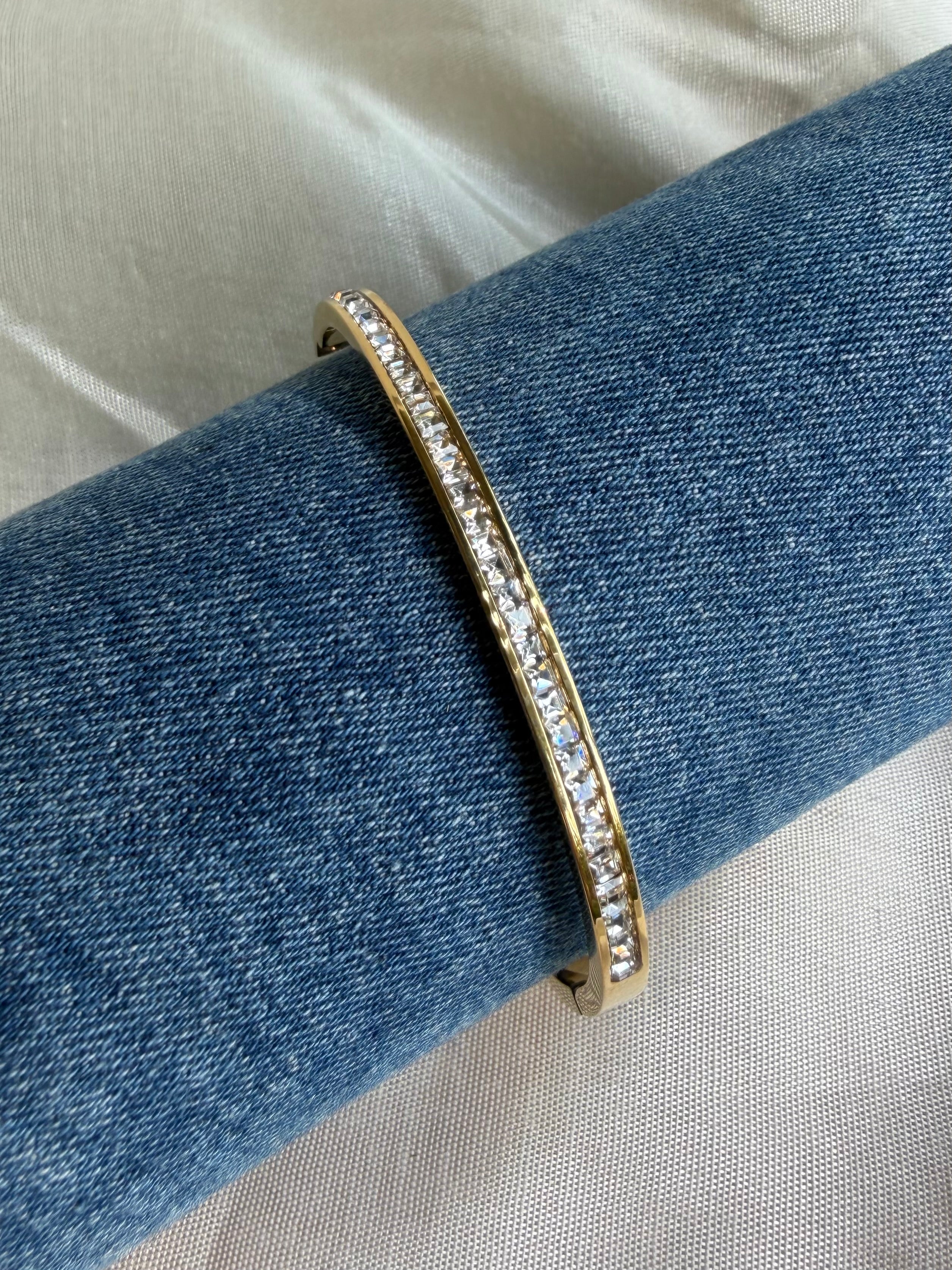 Embellished White stone bracelet