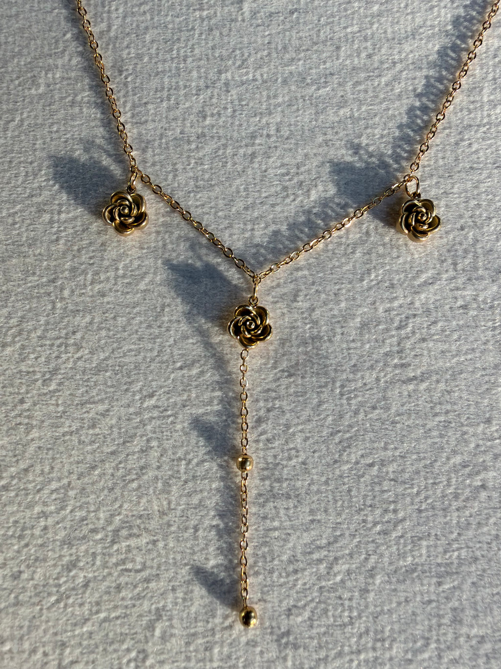 Rose Lariat Y-Necklace