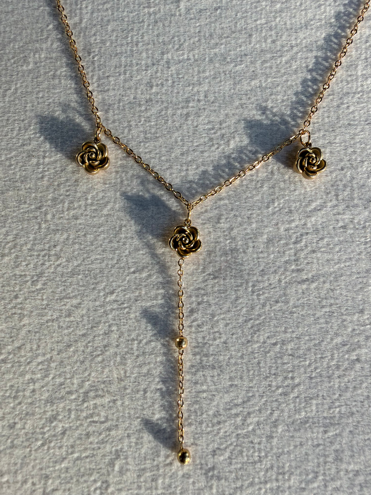 Rose Lariat Y-Necklace