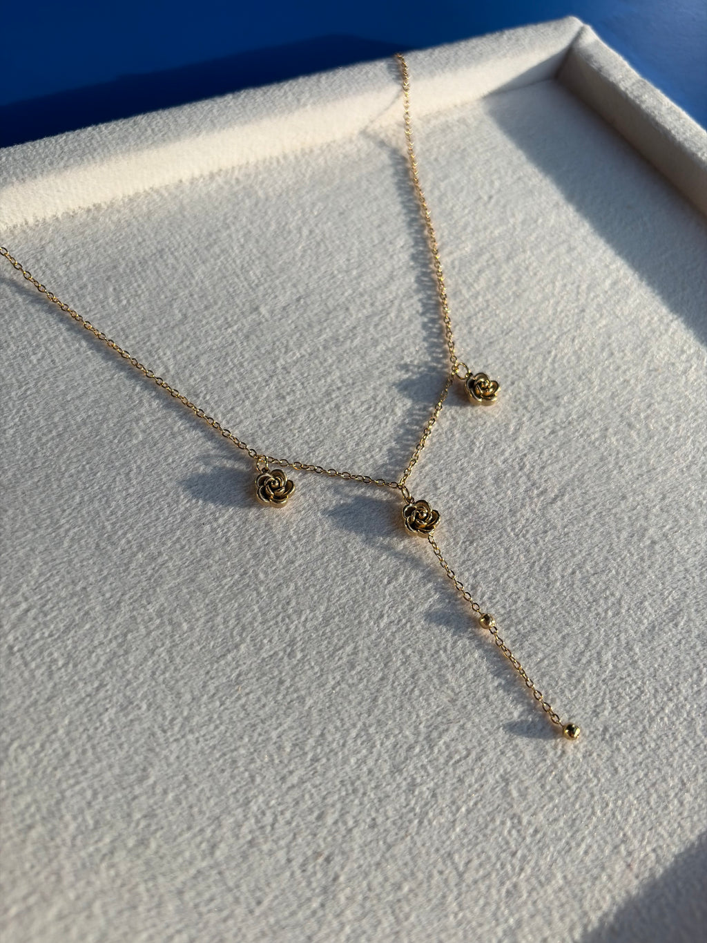 Rose Lariat Y-Necklace