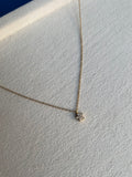 Crystal Flower Pendant Necklace
