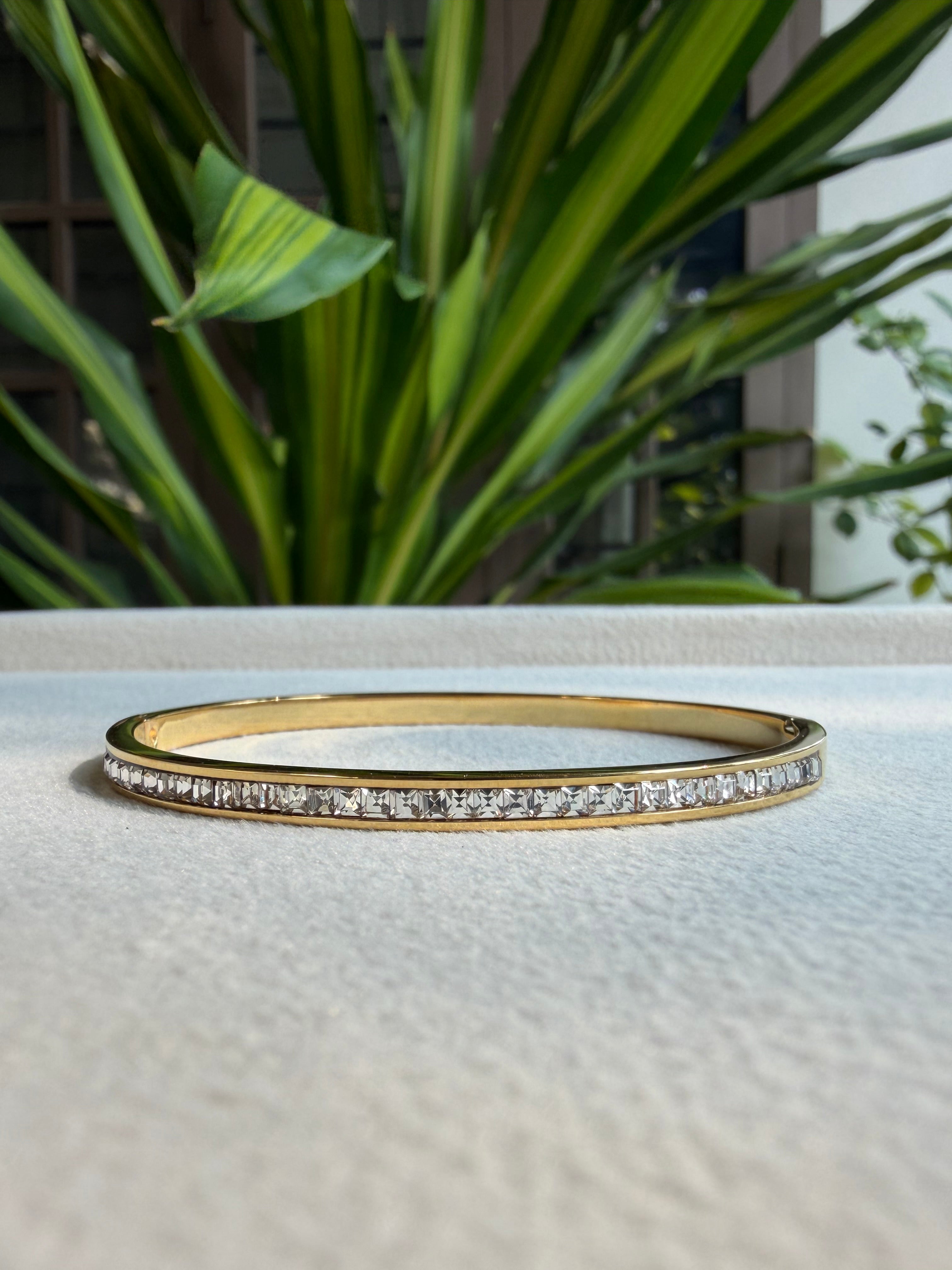 Embellished White stone bracelet
