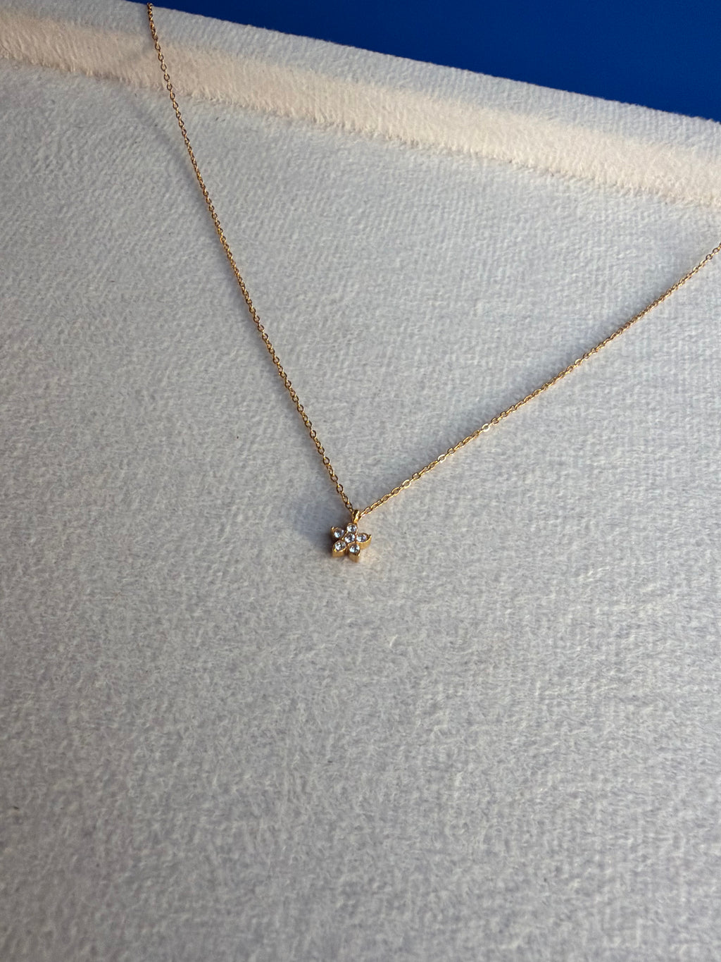 Crystal Flower Pendant Necklace