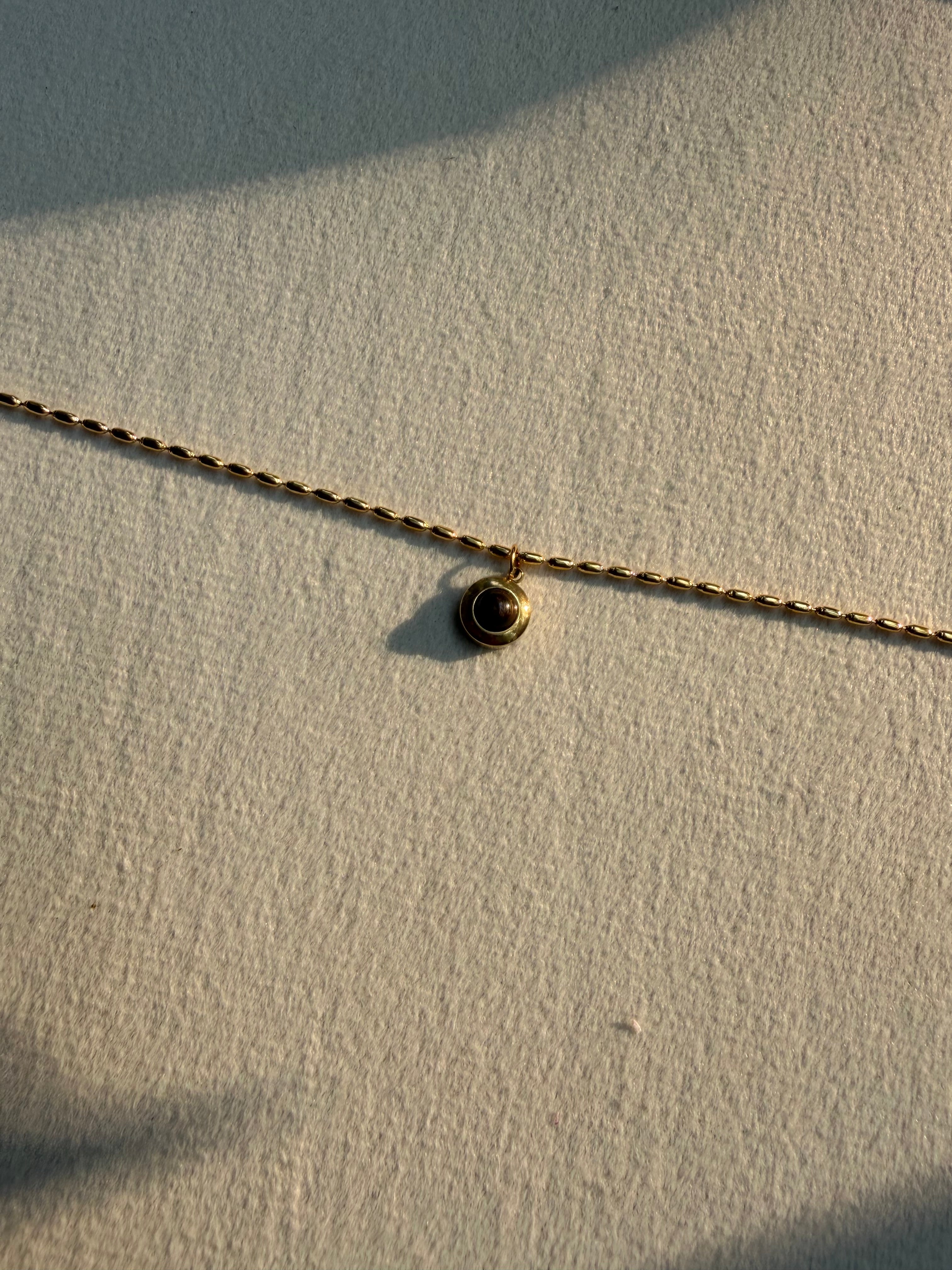 Brown Coded Dainty Neckchain