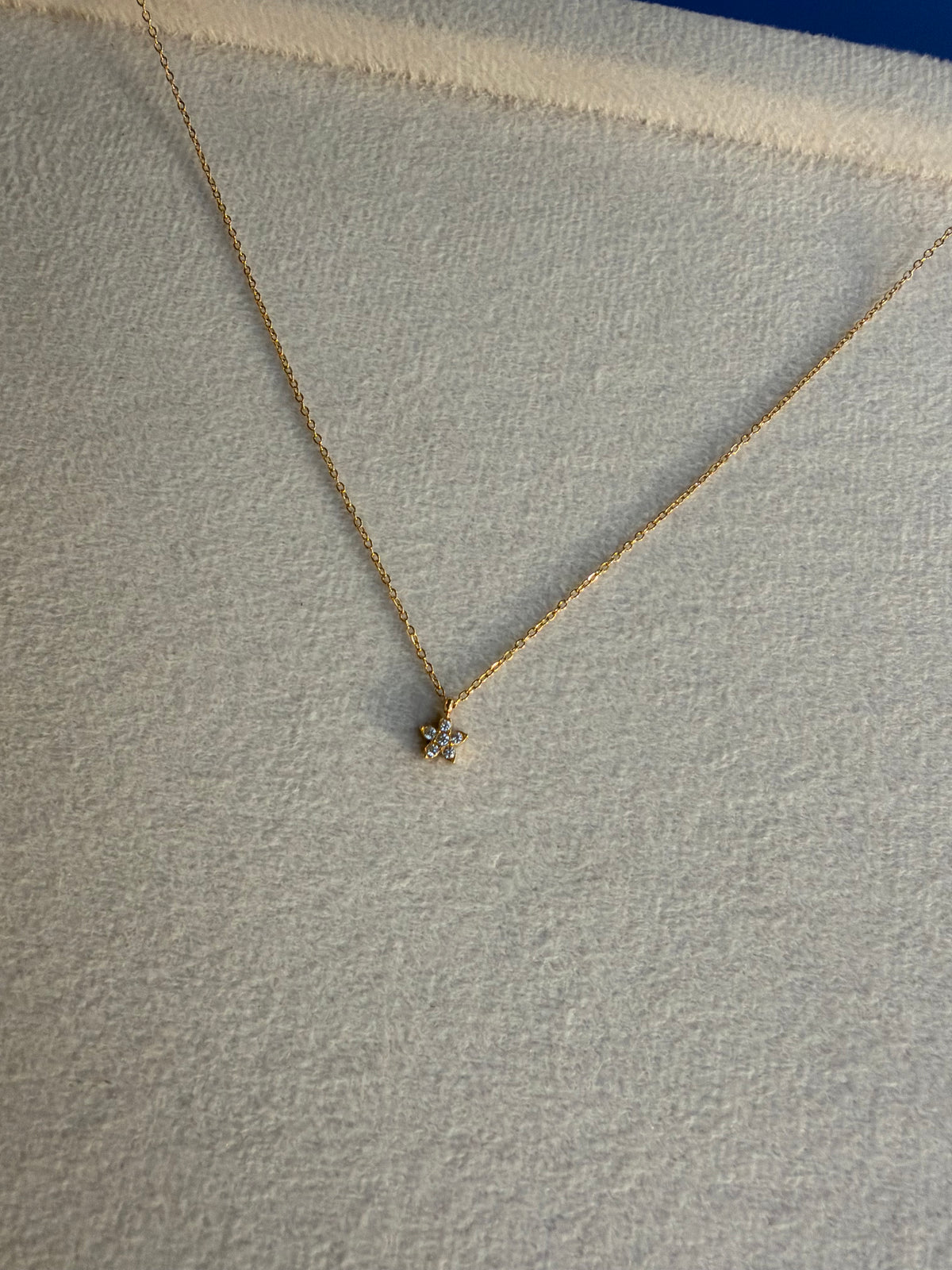 Crystal Flower Pendant Necklace