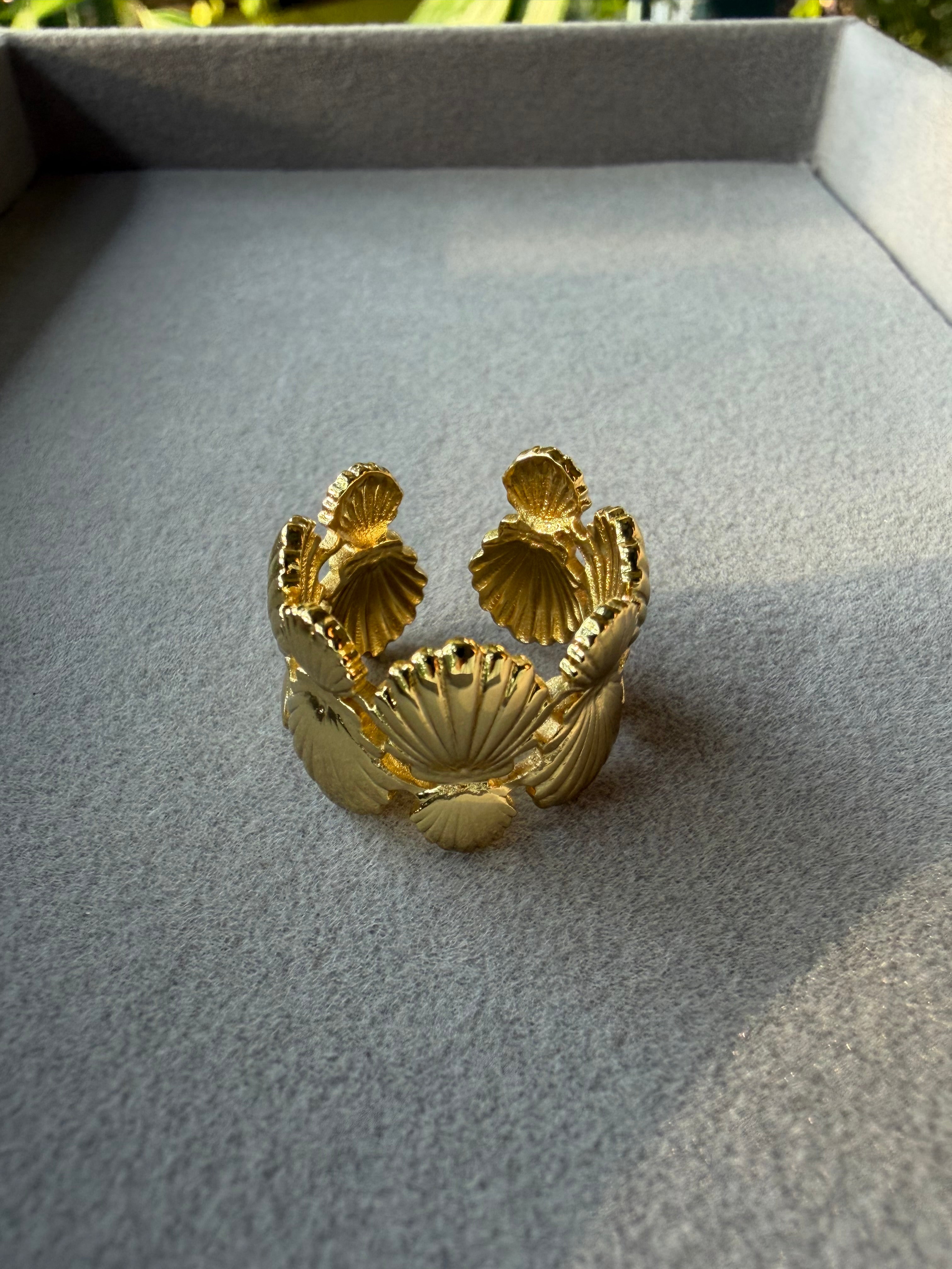 Shell Adjustable Ring