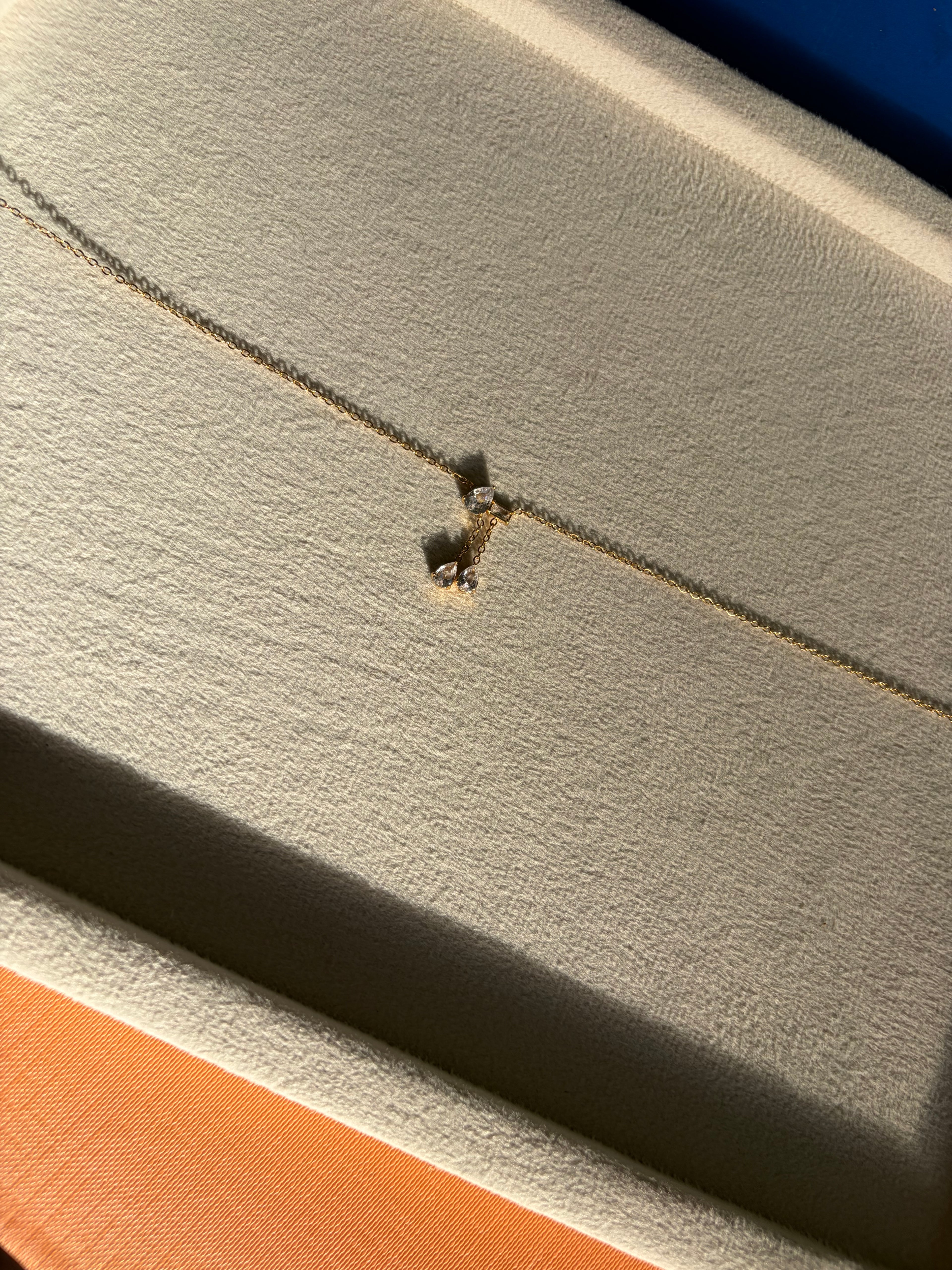 Pear Crystal Drop Neckchain
