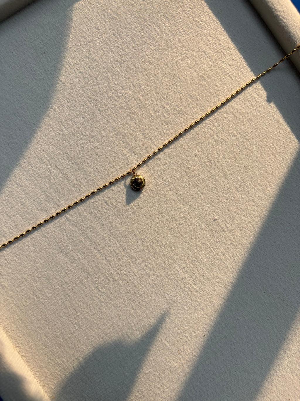Brown Coded Dainty Neckchain