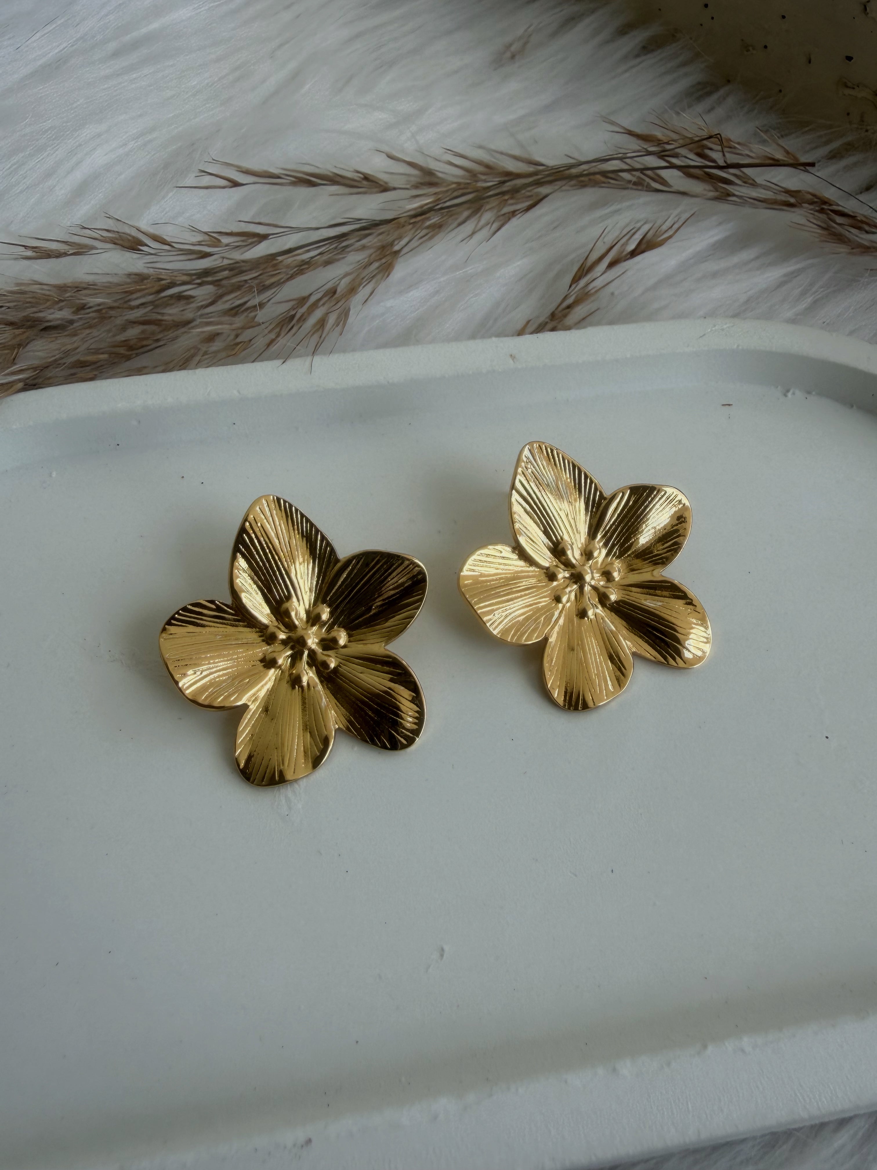 Plumeria Flower Earring