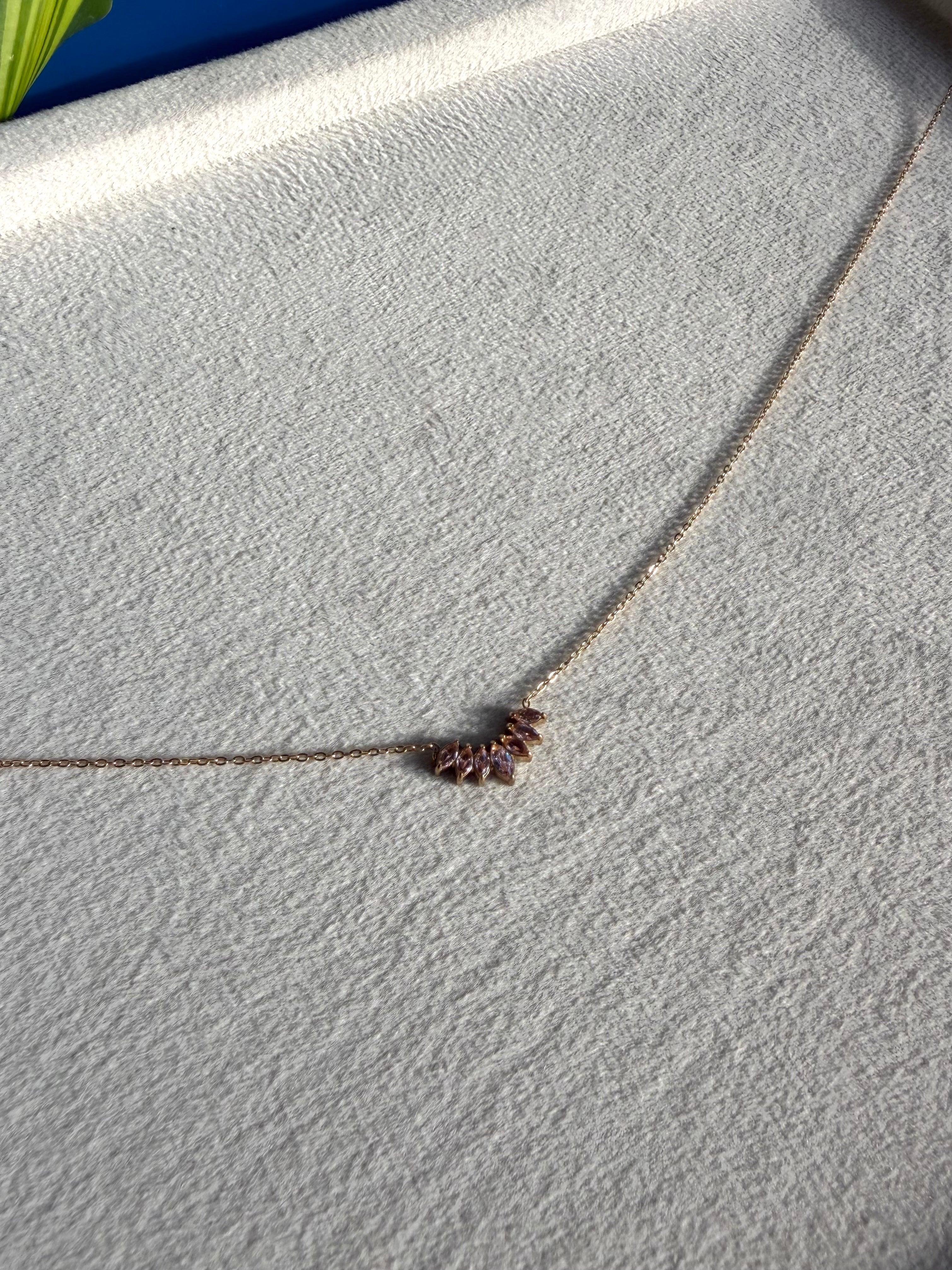 Marquise Crystal Arc Neckchain