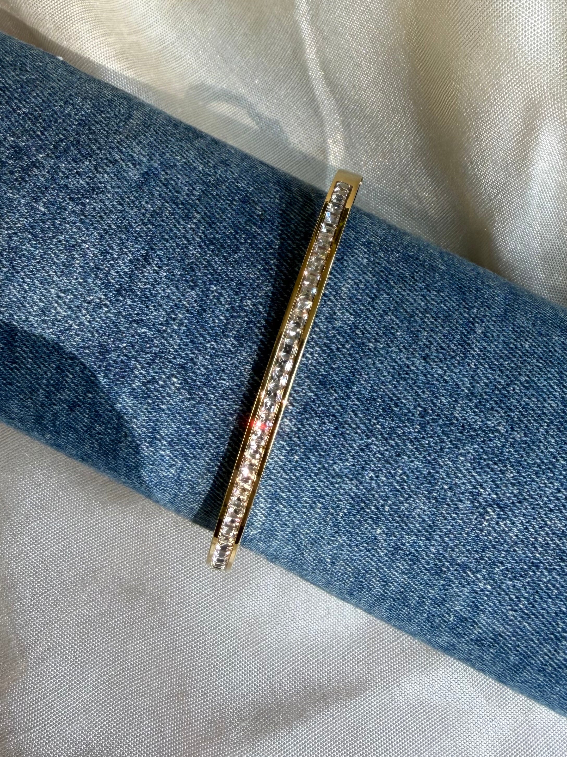 Embellished White stone bracelet