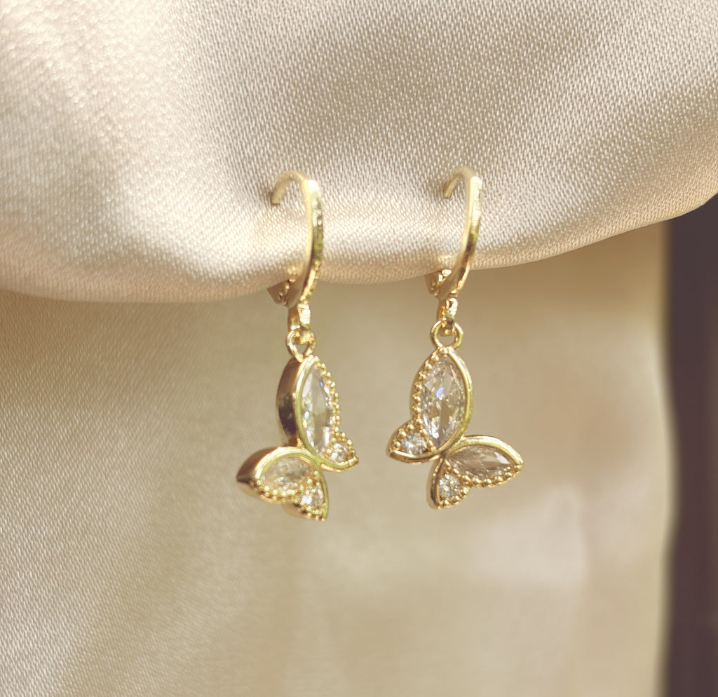 Swing Butterfy Drop Earring