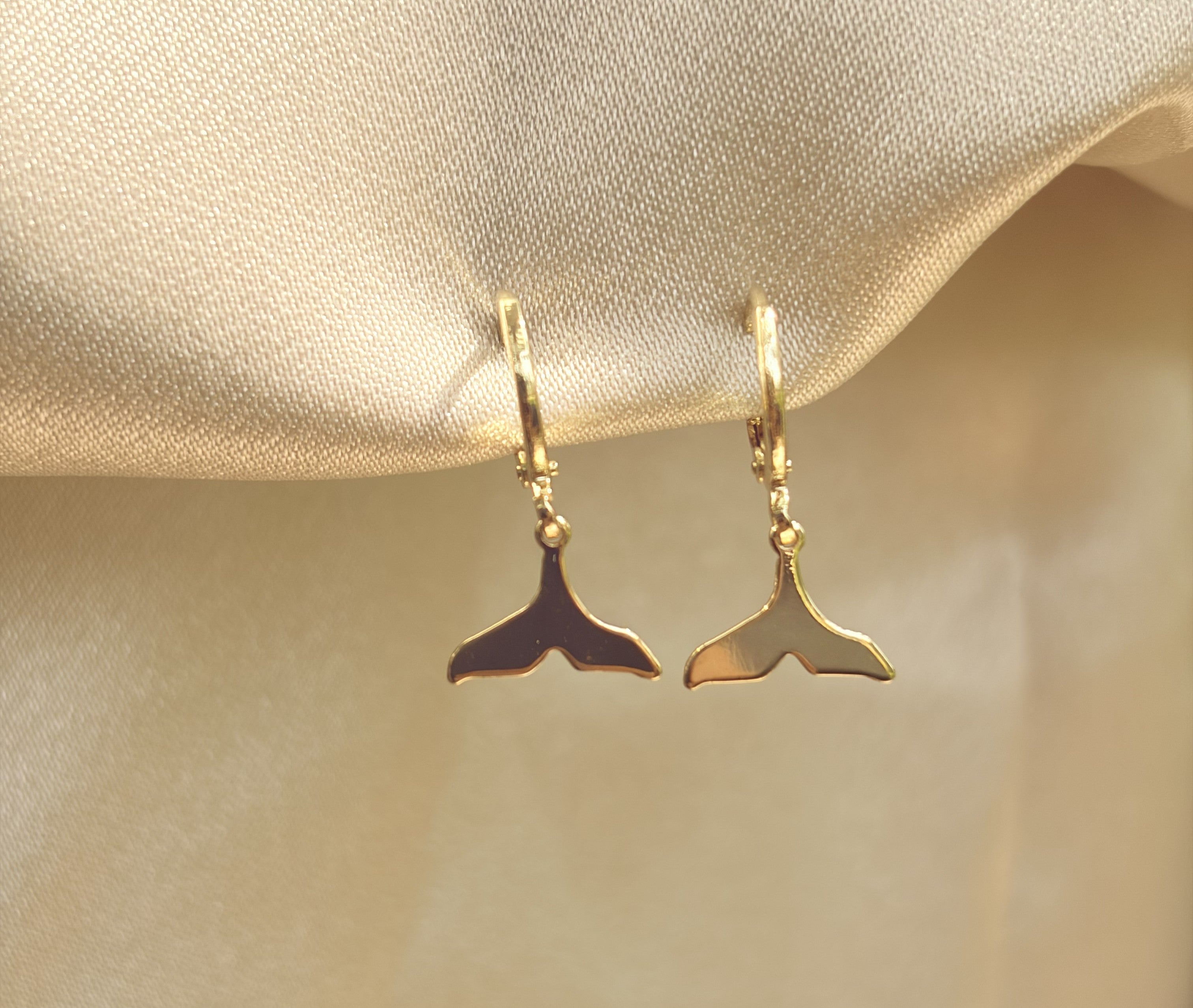 Golden mermaid Drop Earring