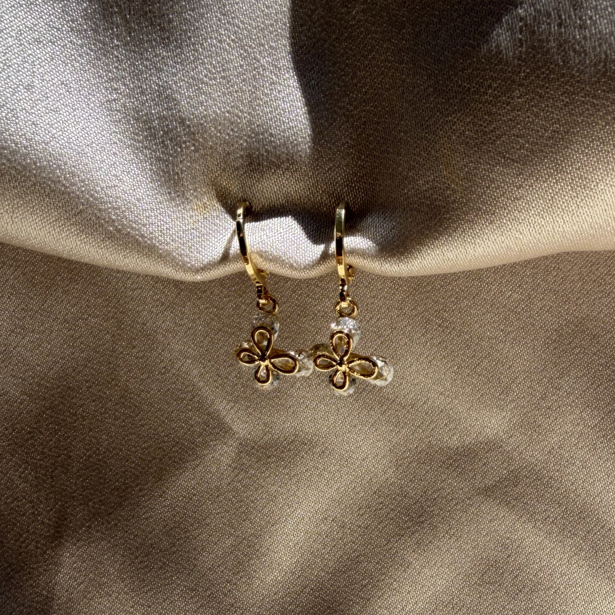 Bfly drop earrings