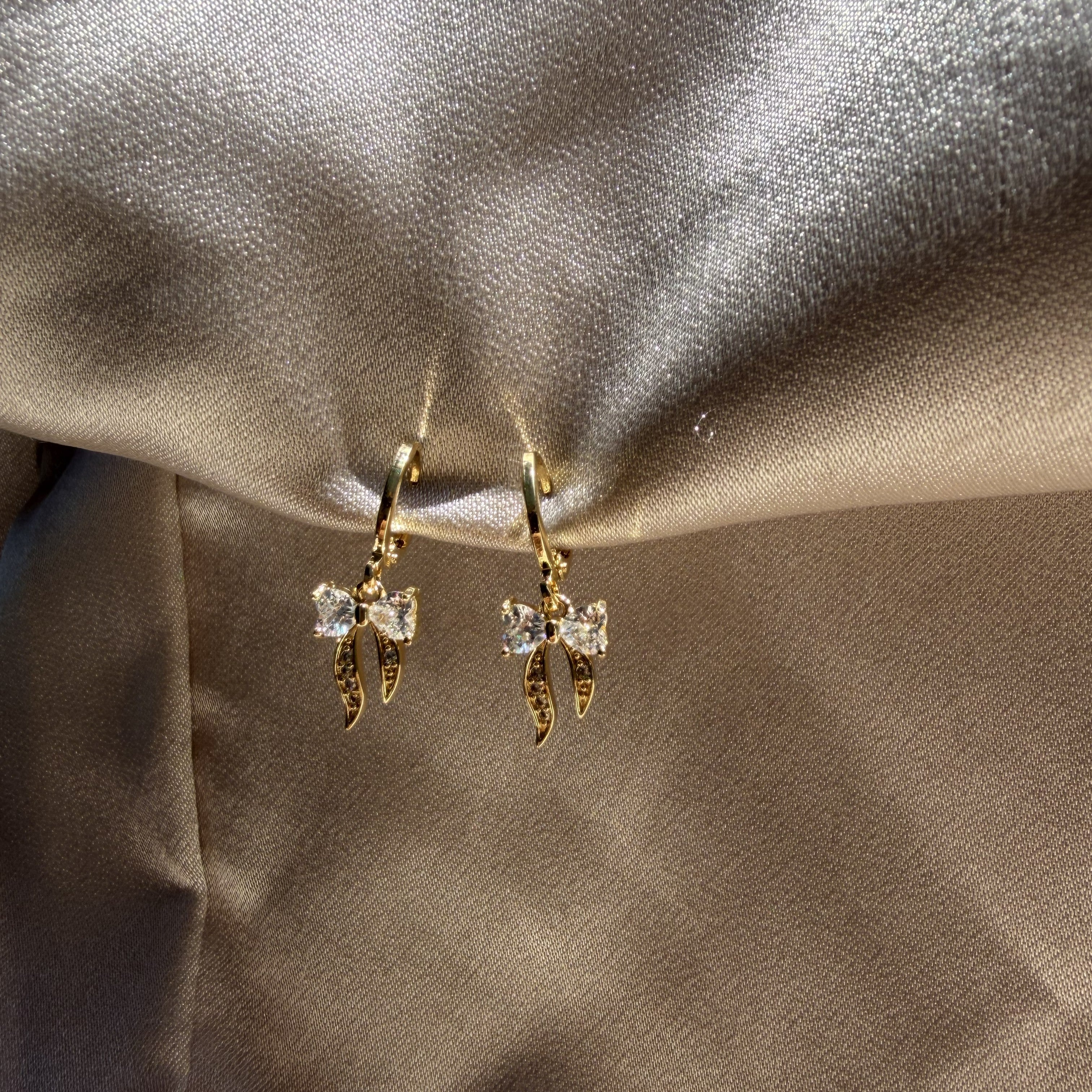 Cutesy Bowtie Drop Earring