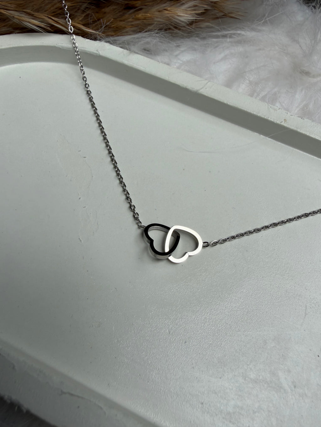 Dainty Link Heart Neckchain (Silver)