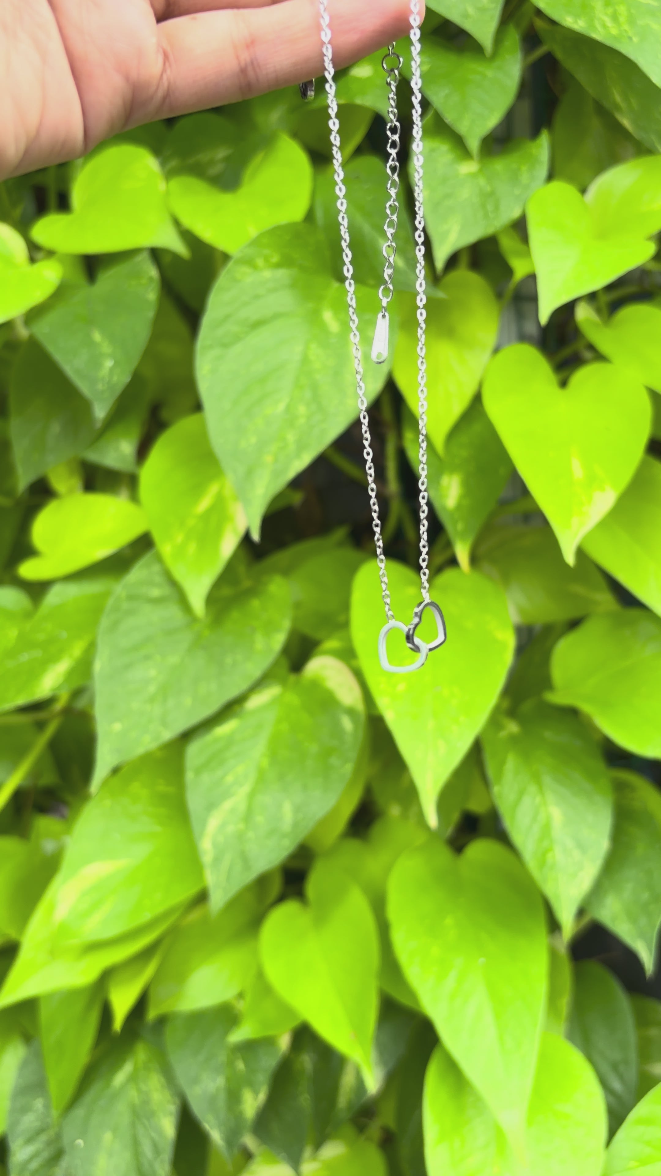 Dainty Link Heart Neckchain (Silver)