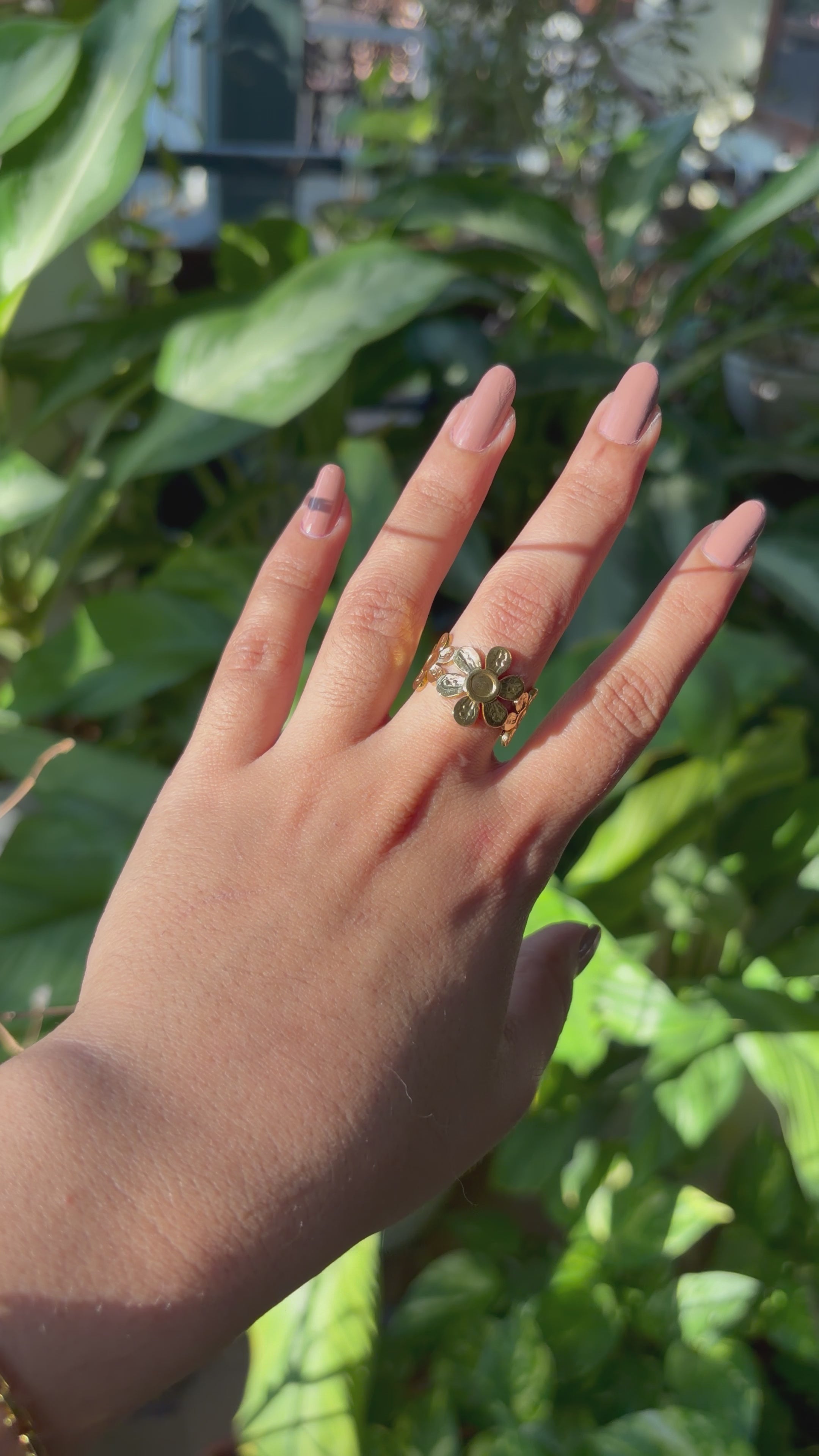 Flower Adjustable Ring