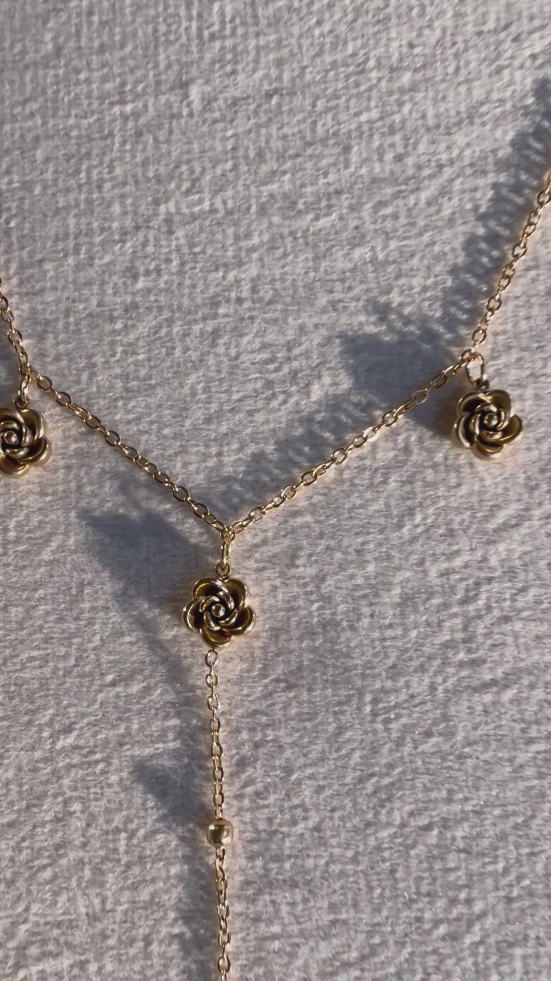 Rose Lariat Y-Necklace
