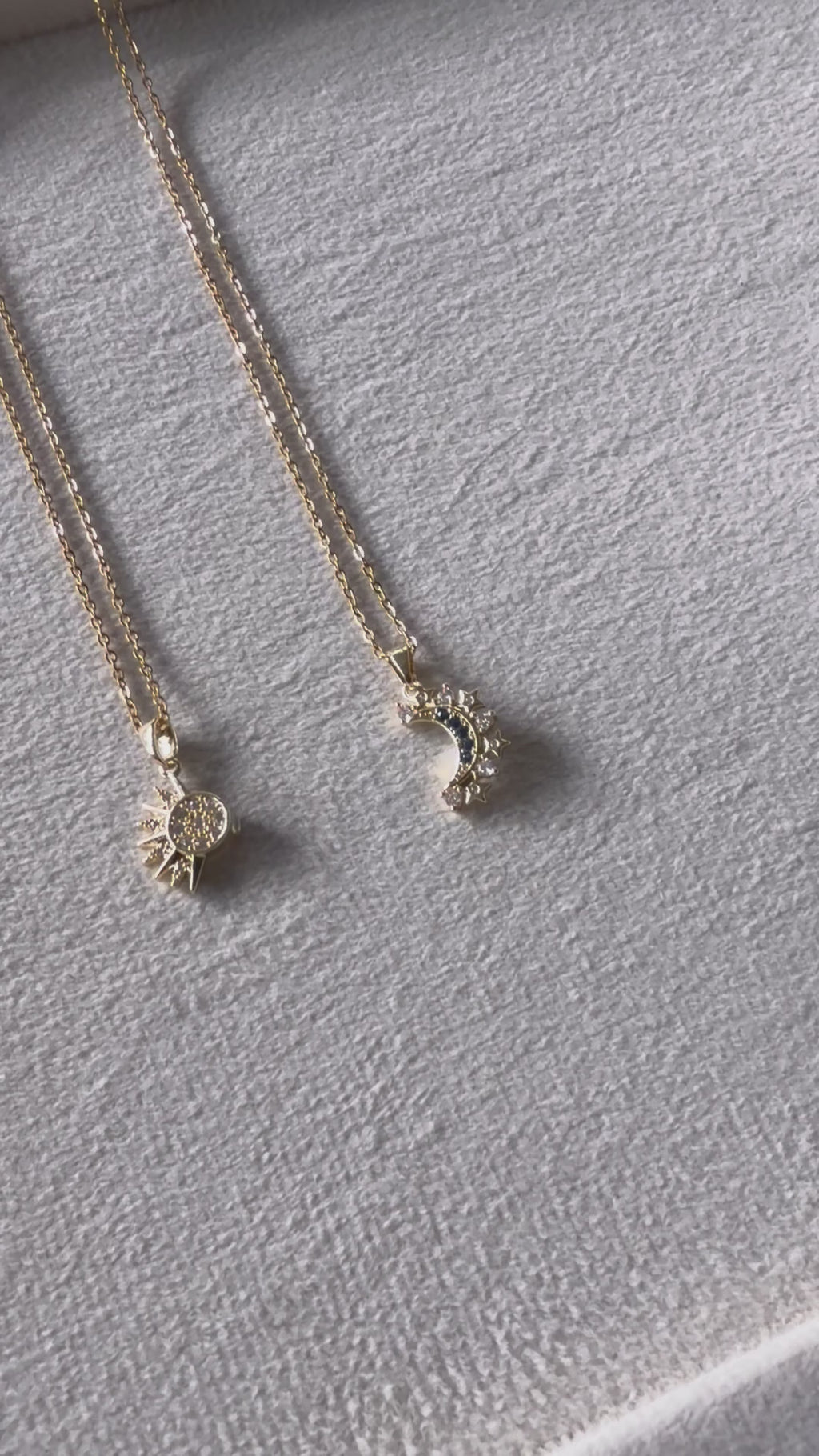Sun and Moon Neckchain set