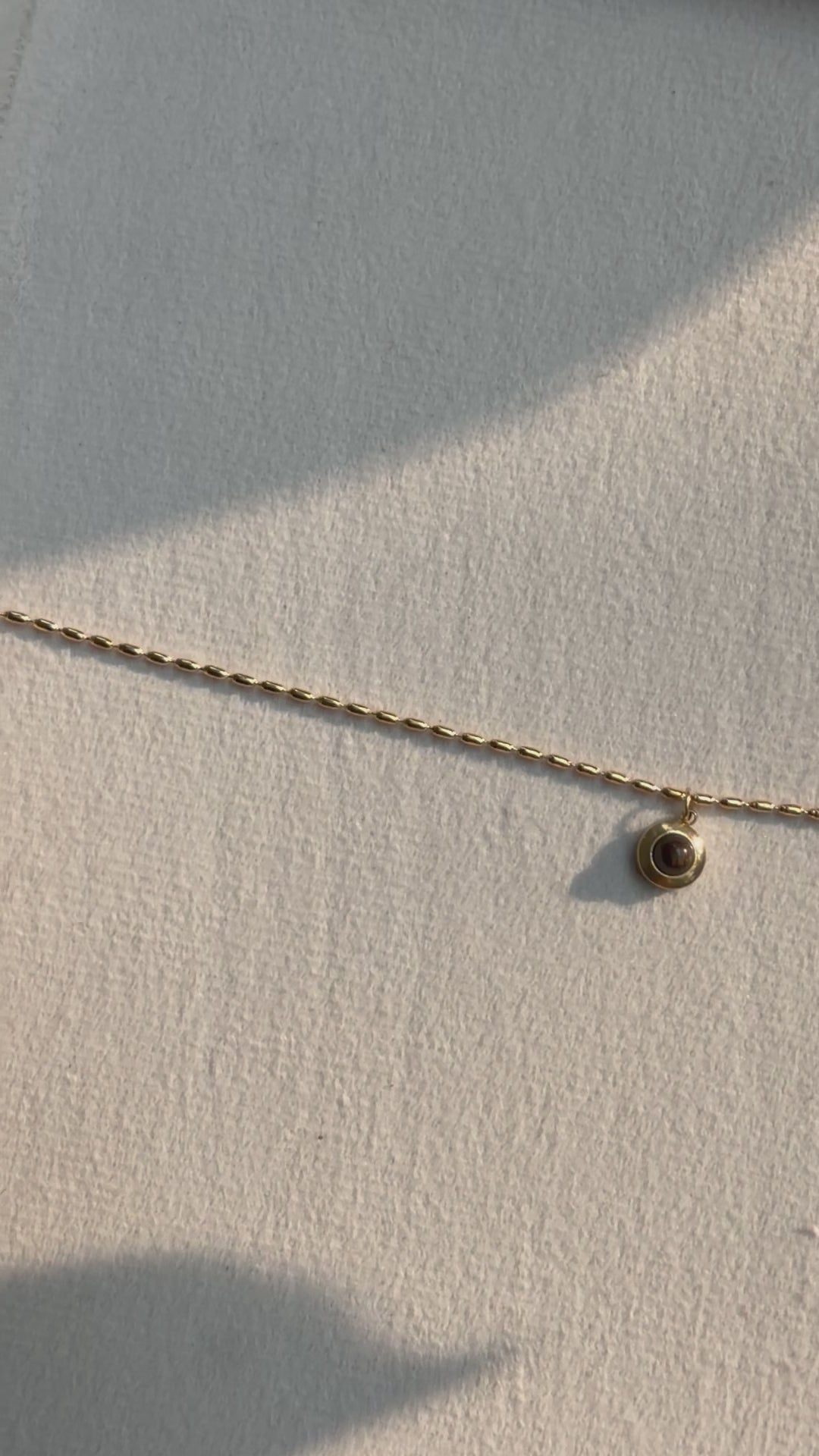 Brown Coded Dainty Neckchain