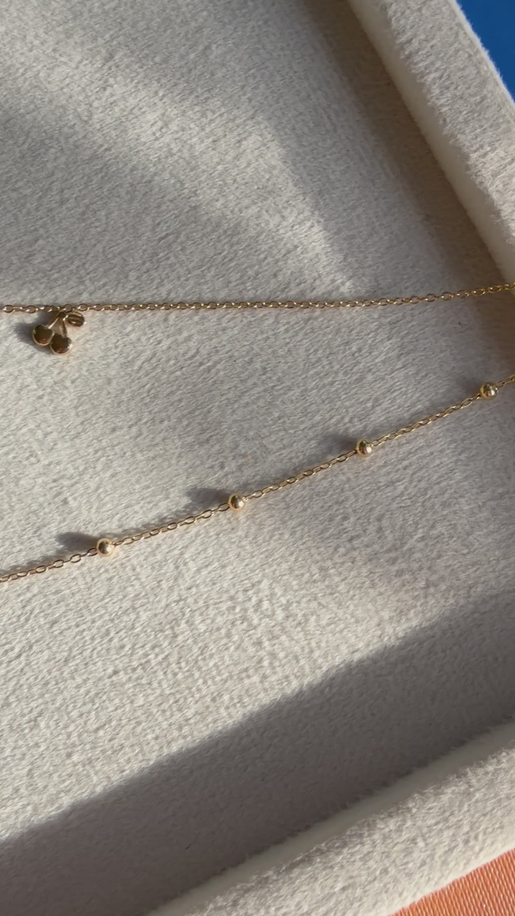 Cherry Charm Layered Neckchain