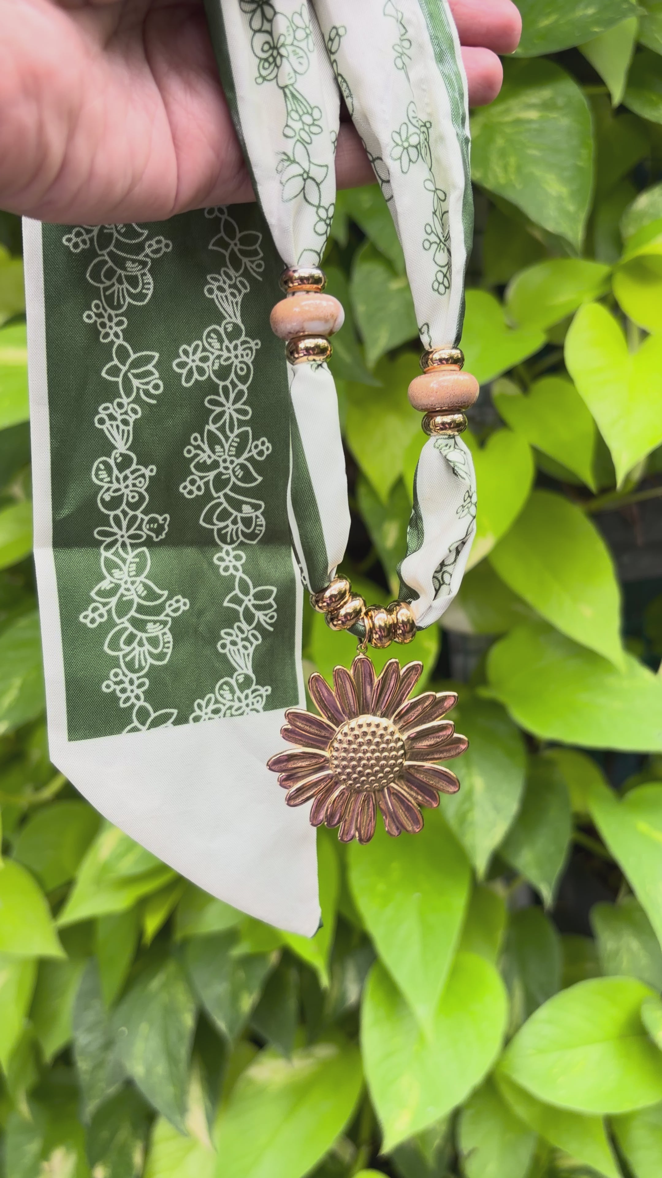 Sunflower Scarf Neckchain