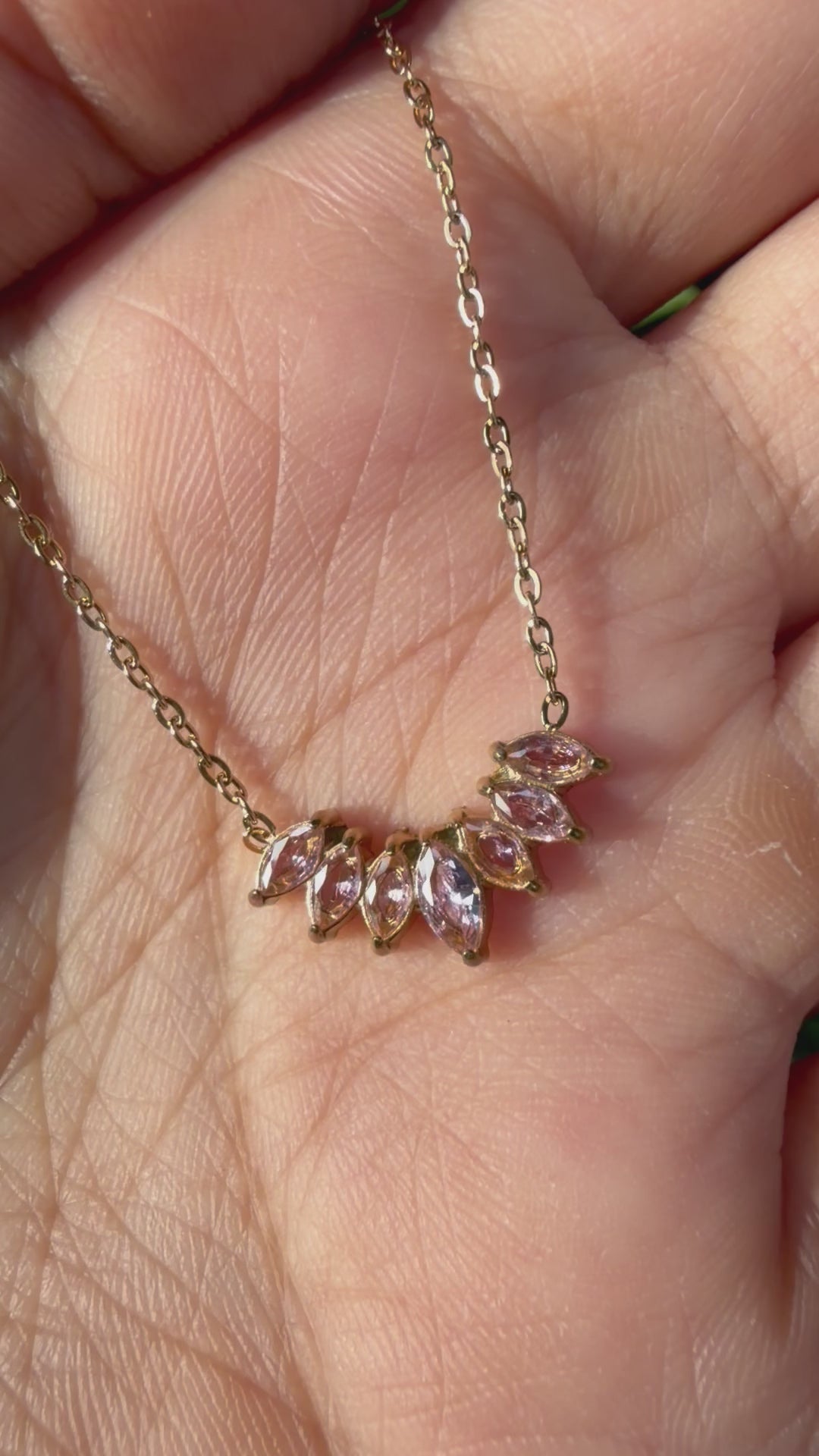 Marquise Crystal Arc Neckchain