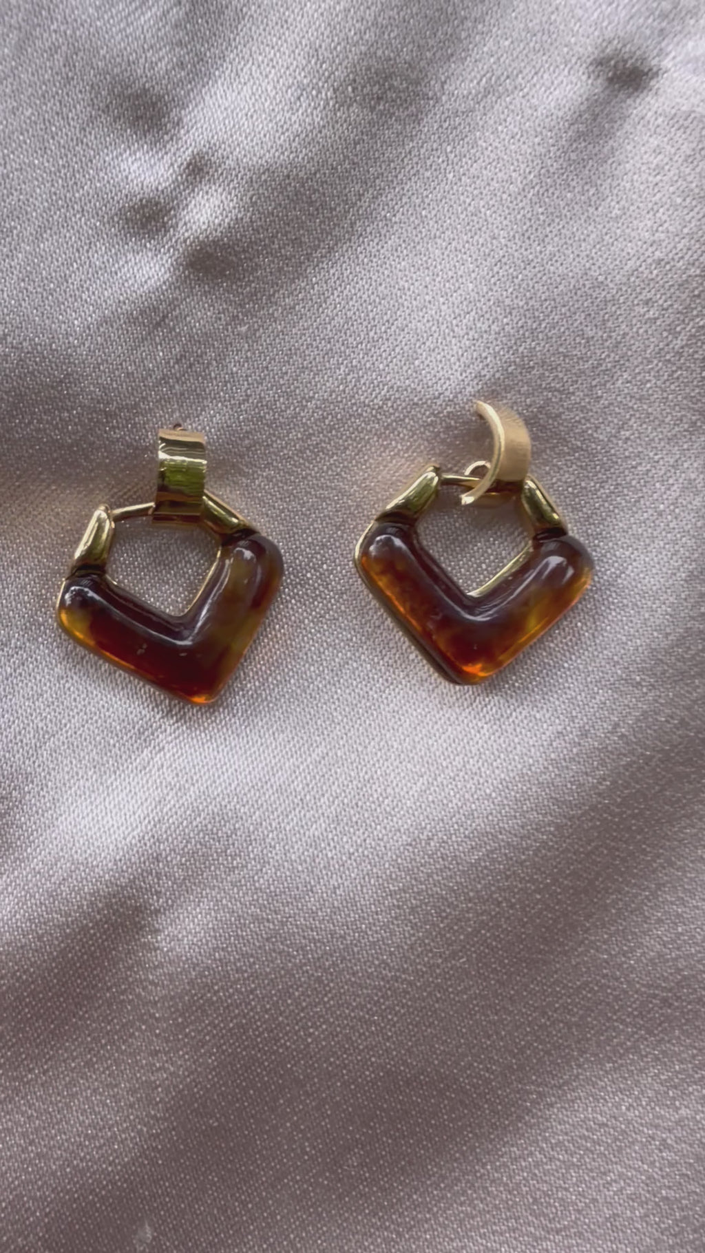 Molten Wave Hoop Earrings